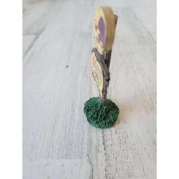 Lemax bad moon broom ride sign witches Halloween village accessory - Picture 2 of 5